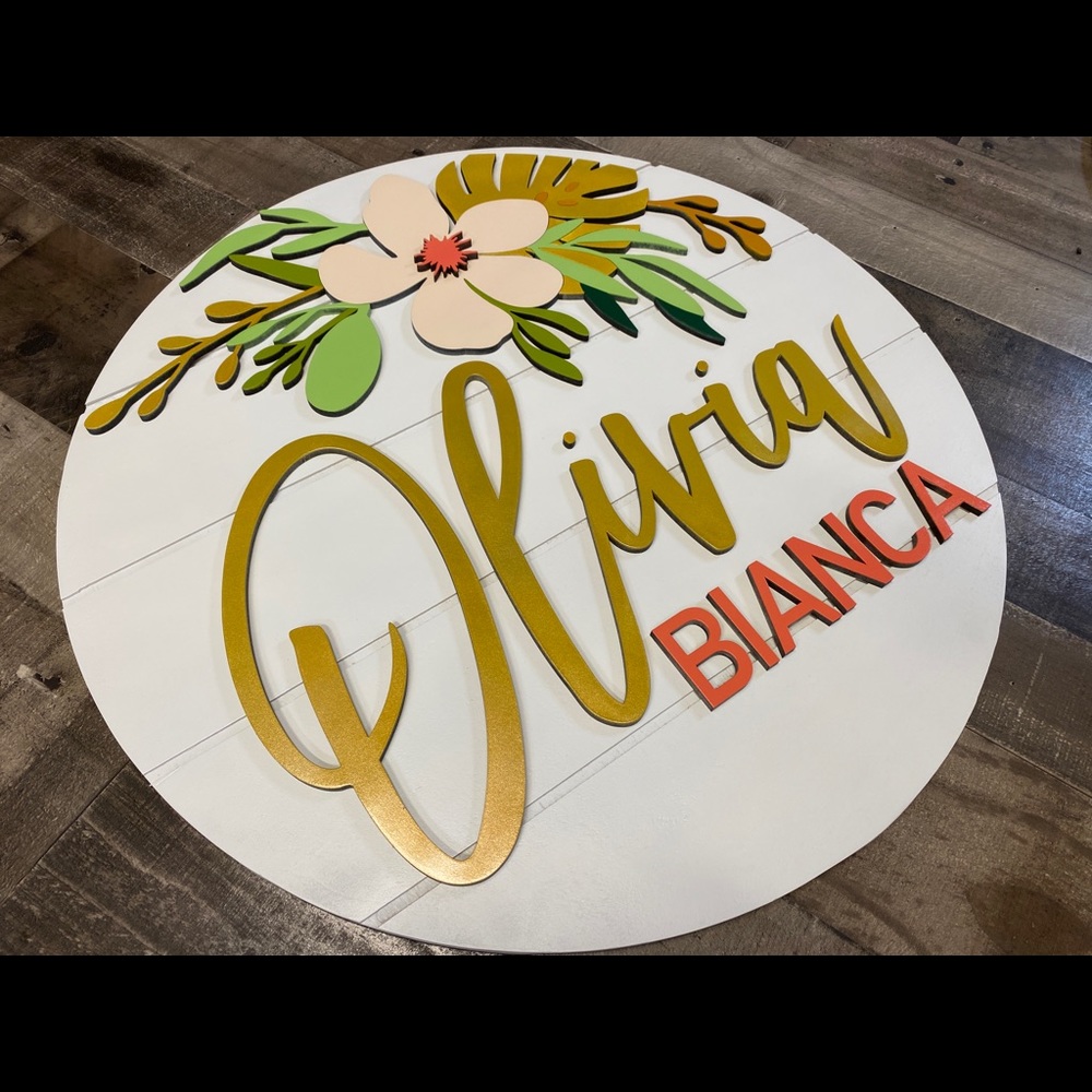 Custom Nursery Sign - Picture 3 of 4
